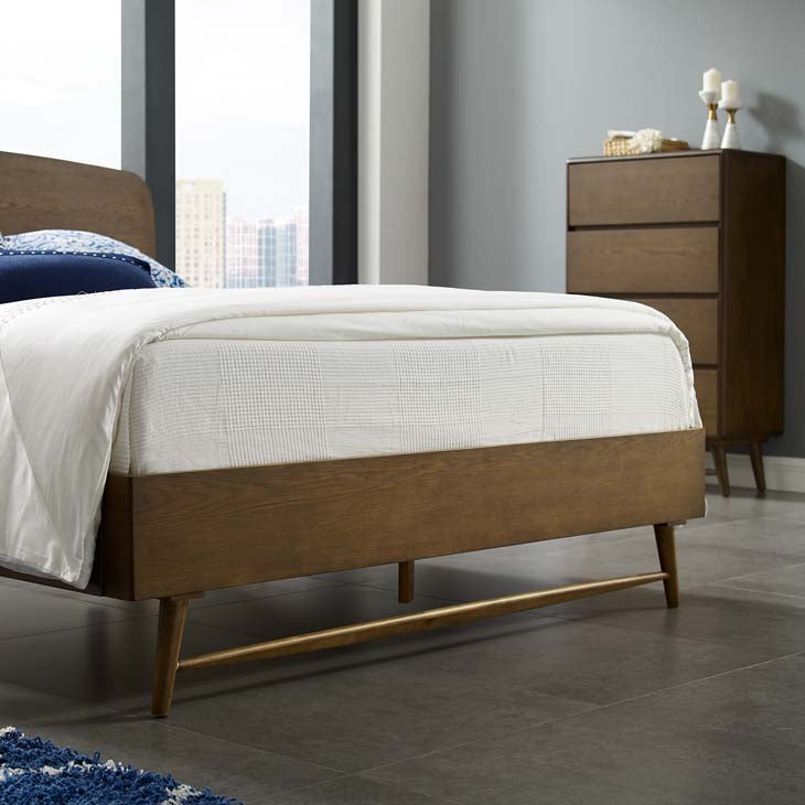 Talwyn Wood Platform Bed in Chestnut.
