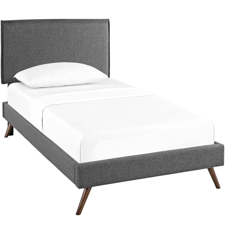 Amaris Twin Fabric Platform Bed.