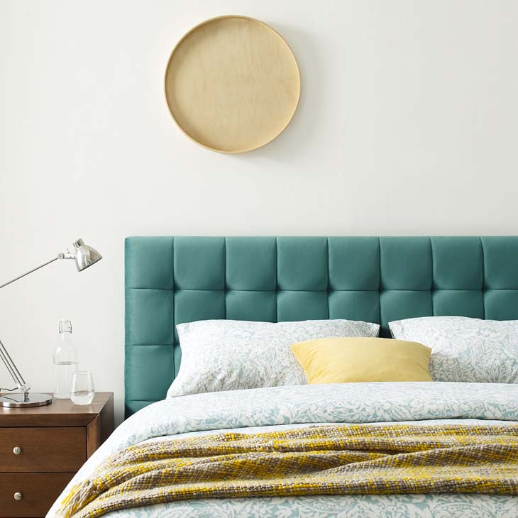 Julia Queen Biscuit Tufted Performance Velvet Platform Bed.