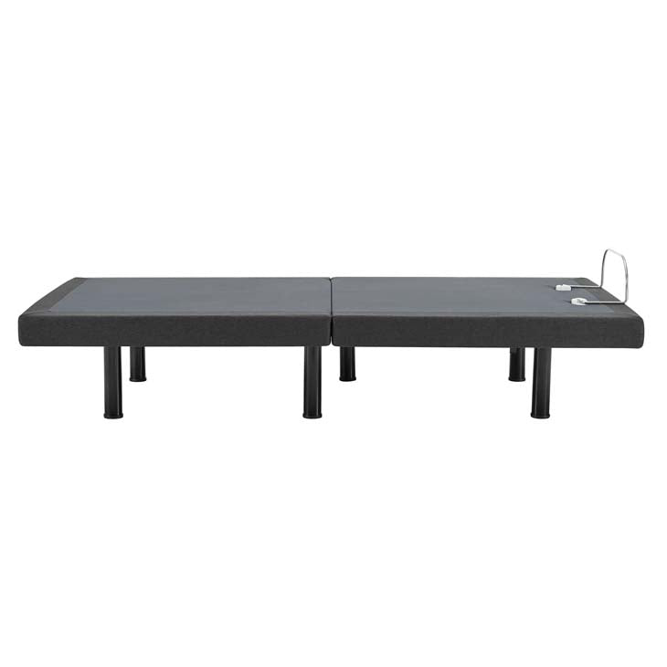 Transform adjustable Twin XL wireless remote bed base in gray.