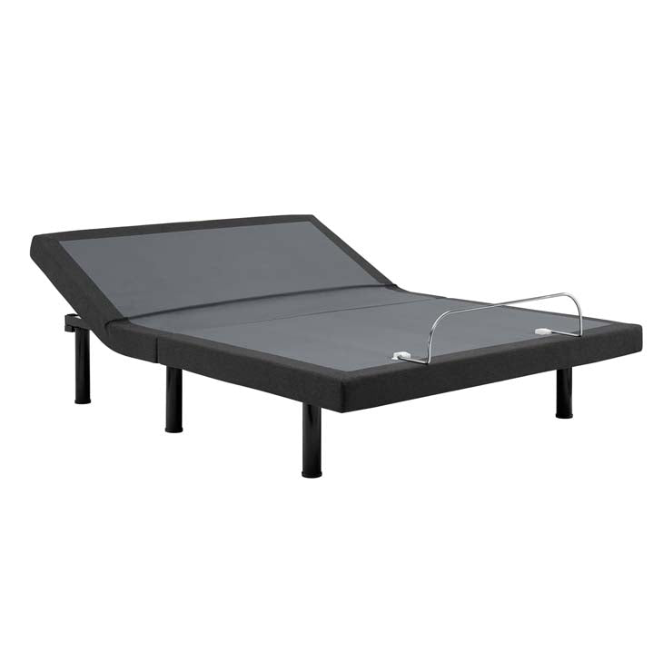 Transform adjustable queen wireless remote bed base in gray.