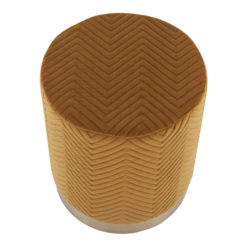 Marla Chevron Ottoman.
