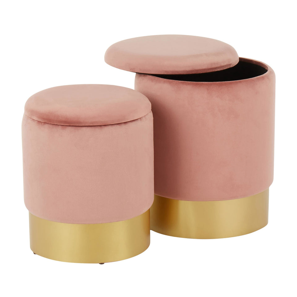 Marla Nesting Ottoman Set.