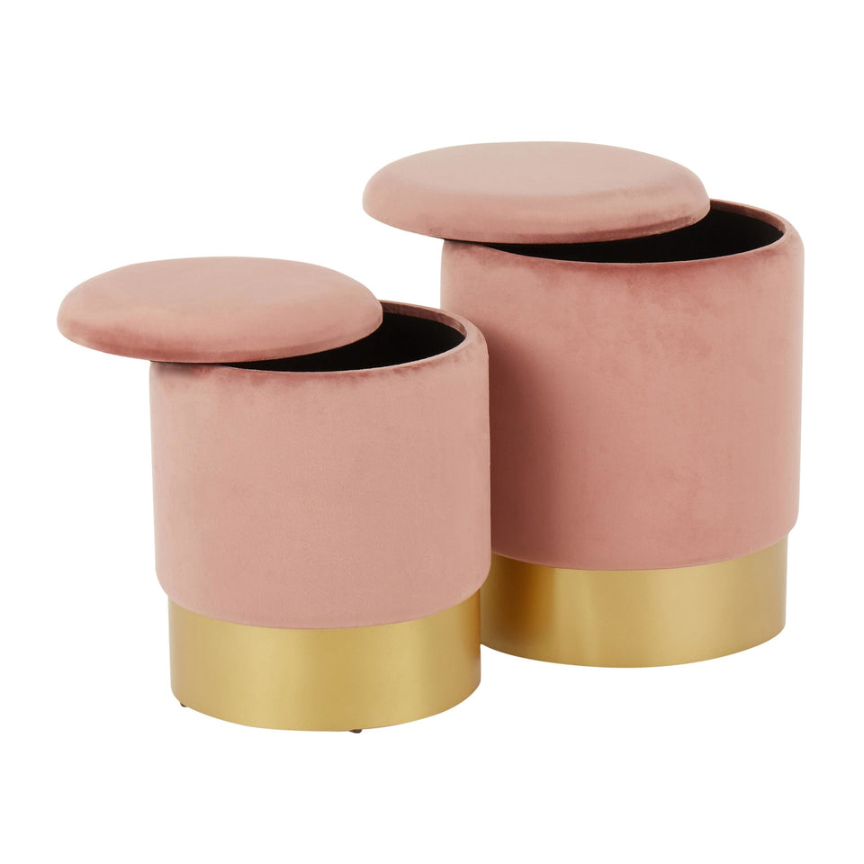Marla Nesting Ottoman Set.