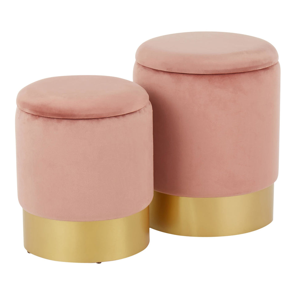 Marla Nesting Ottoman Set.