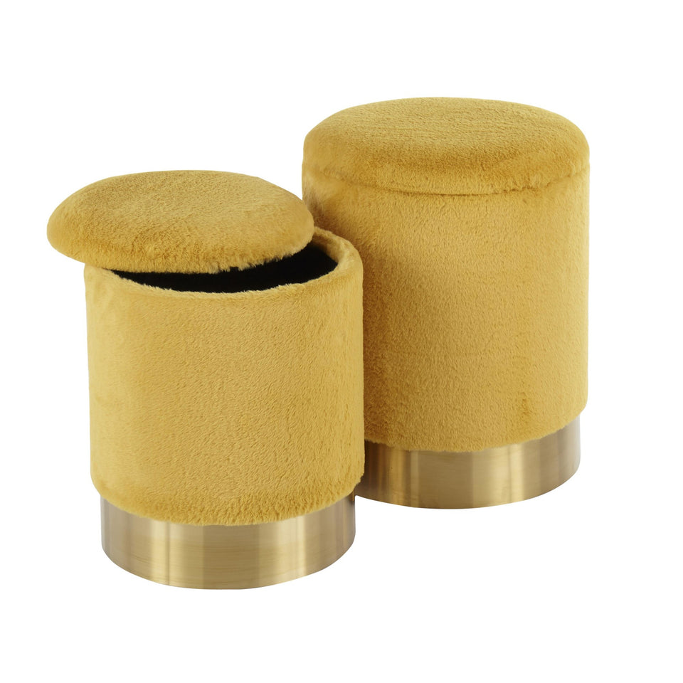 Marla Nesting Ottoman Set.