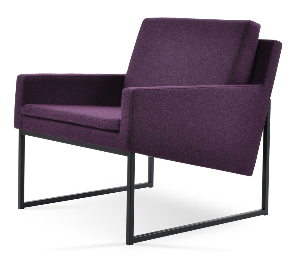 Nova Armchair Metal Sled Base.