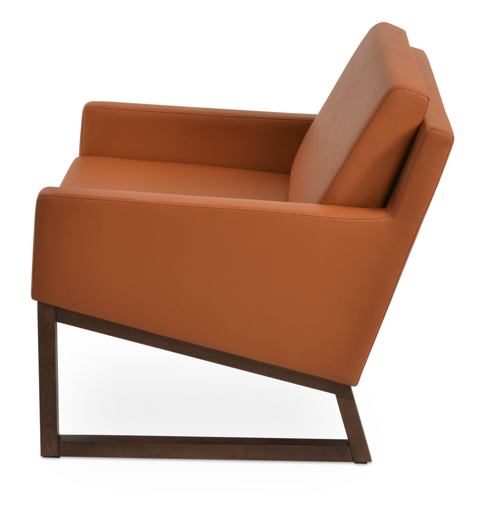 Nova Armchair Wood Sled Base.