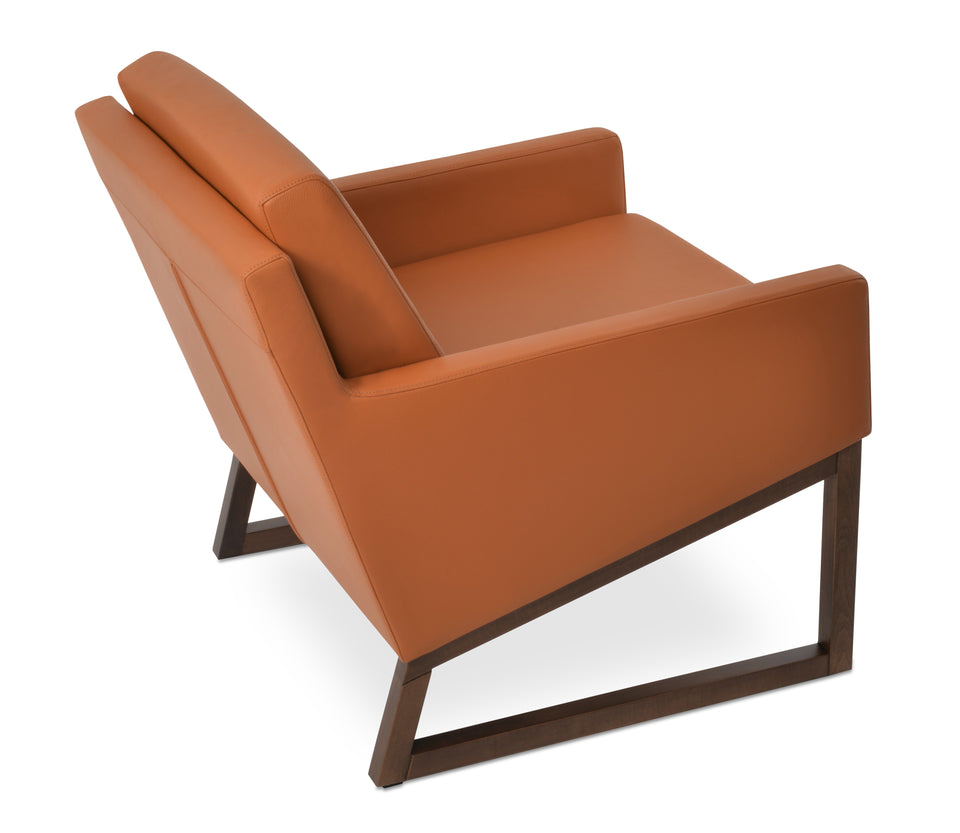 Nova Armchair Wood Sled Base.