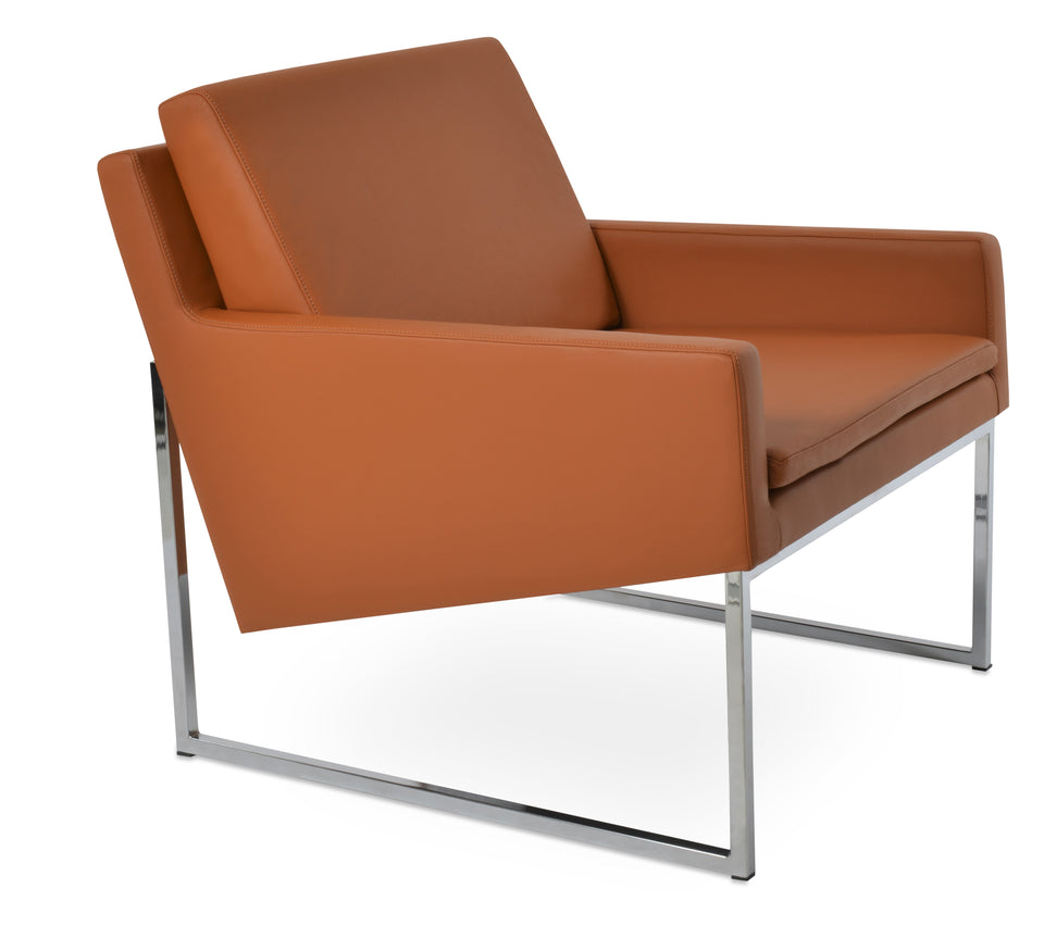Nova Armchair Metal Sled Base.