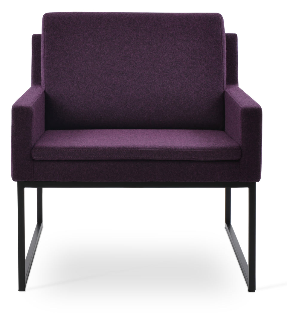 Nova Armchair Metal Sled Base.