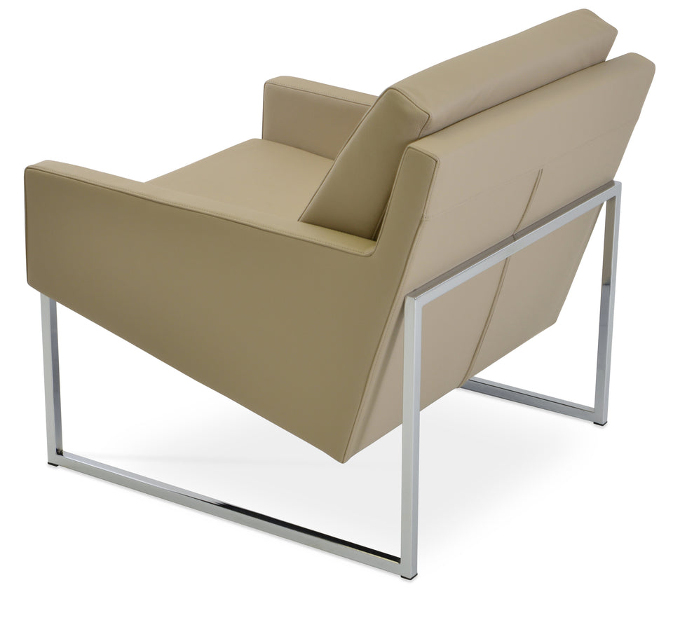 Nova Armchair Metal Sled Base.
