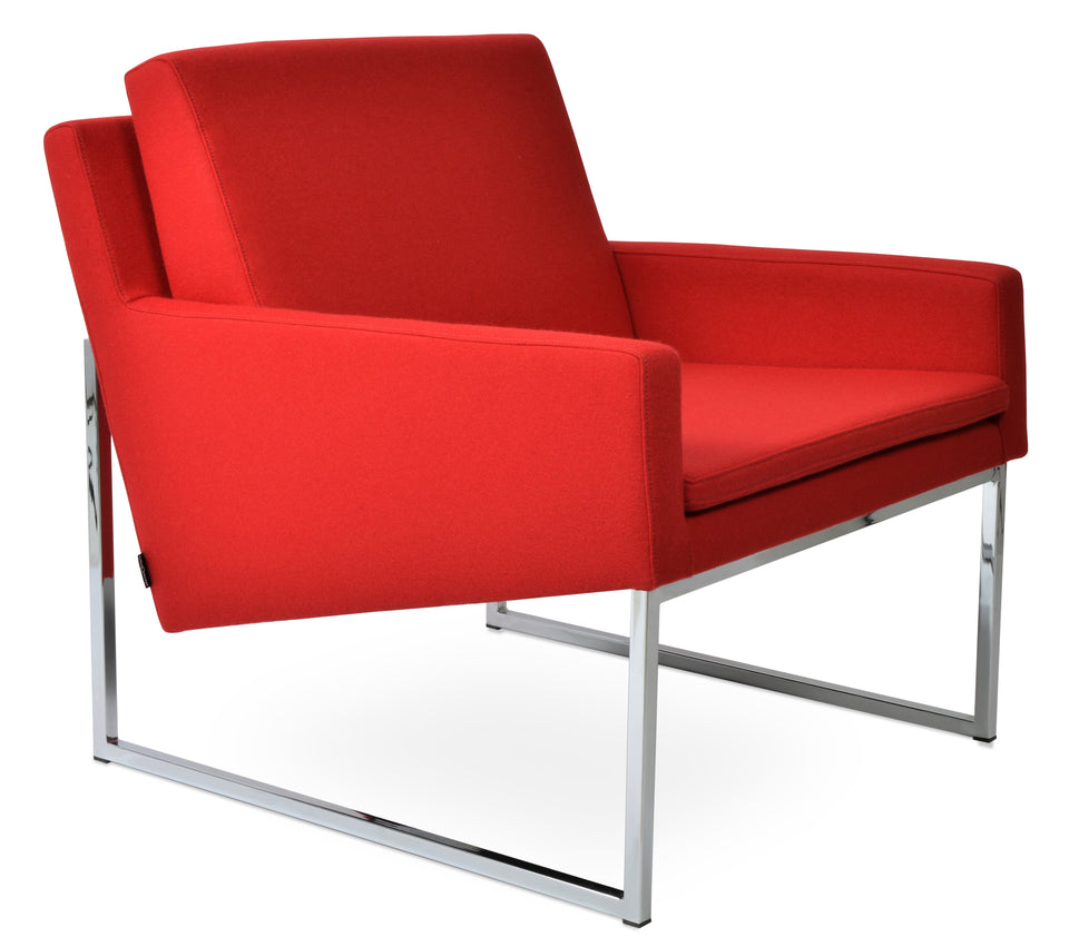 Nova Armchair Metal Sled Base.