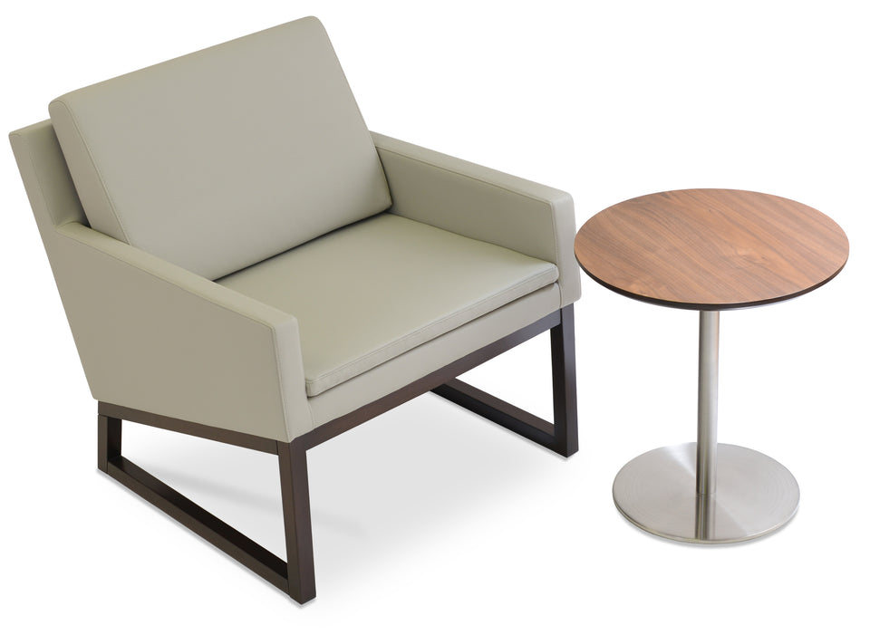 Nova Armchair Wood Sled Base.