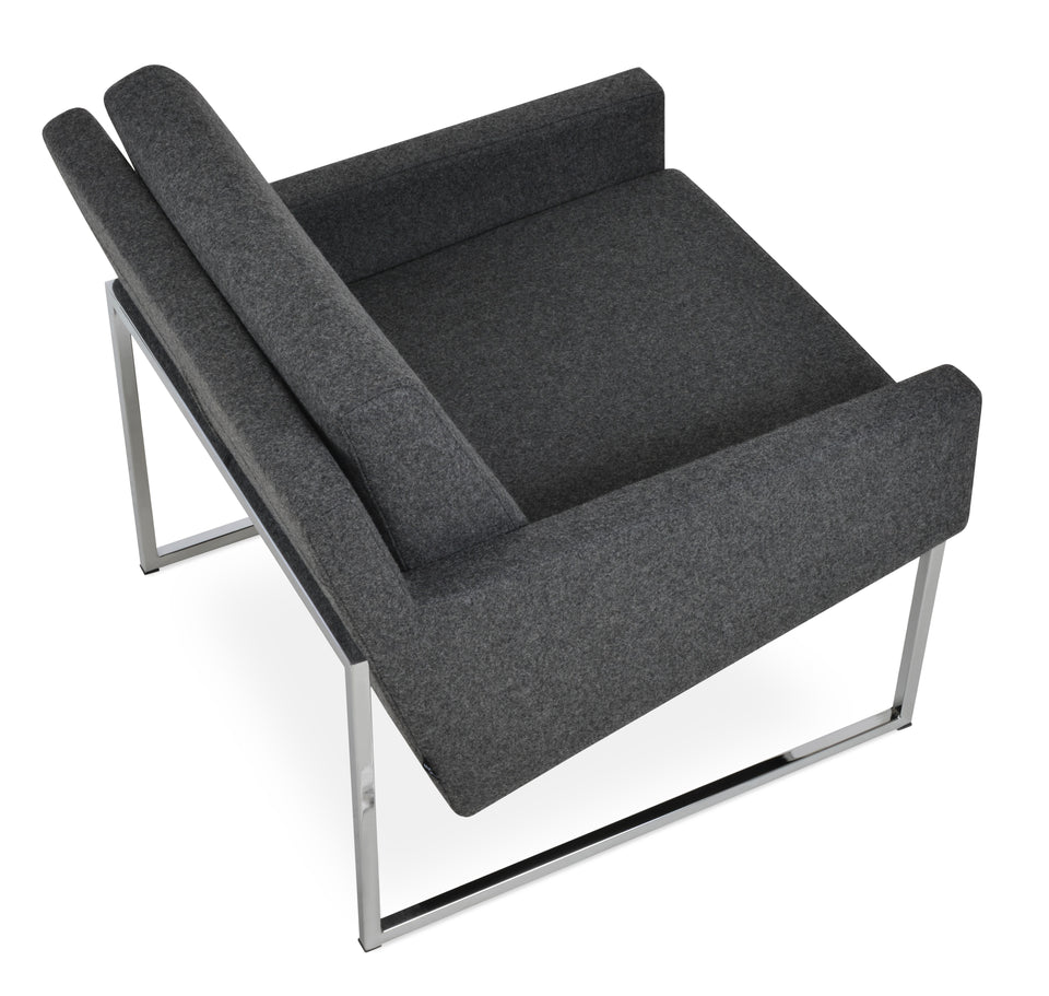 Nova Armchair Metal Sled Base.