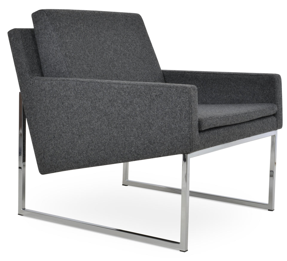 Nova Armchair Metal Sled Base.