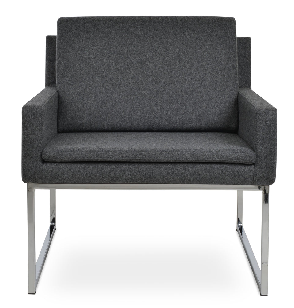 Nova Armchair Metal Sled Base.