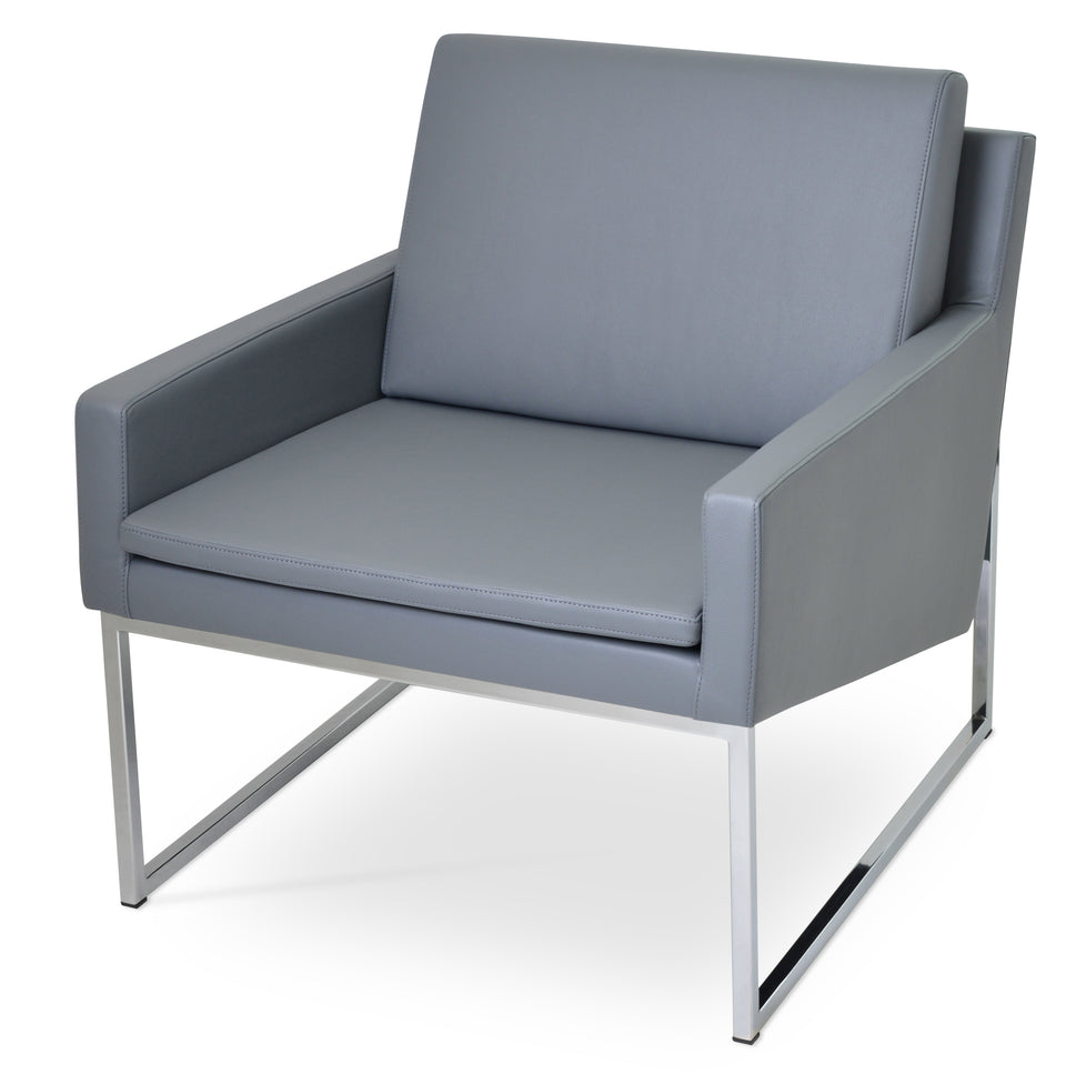 Nova Armchair Metal Sled Base.