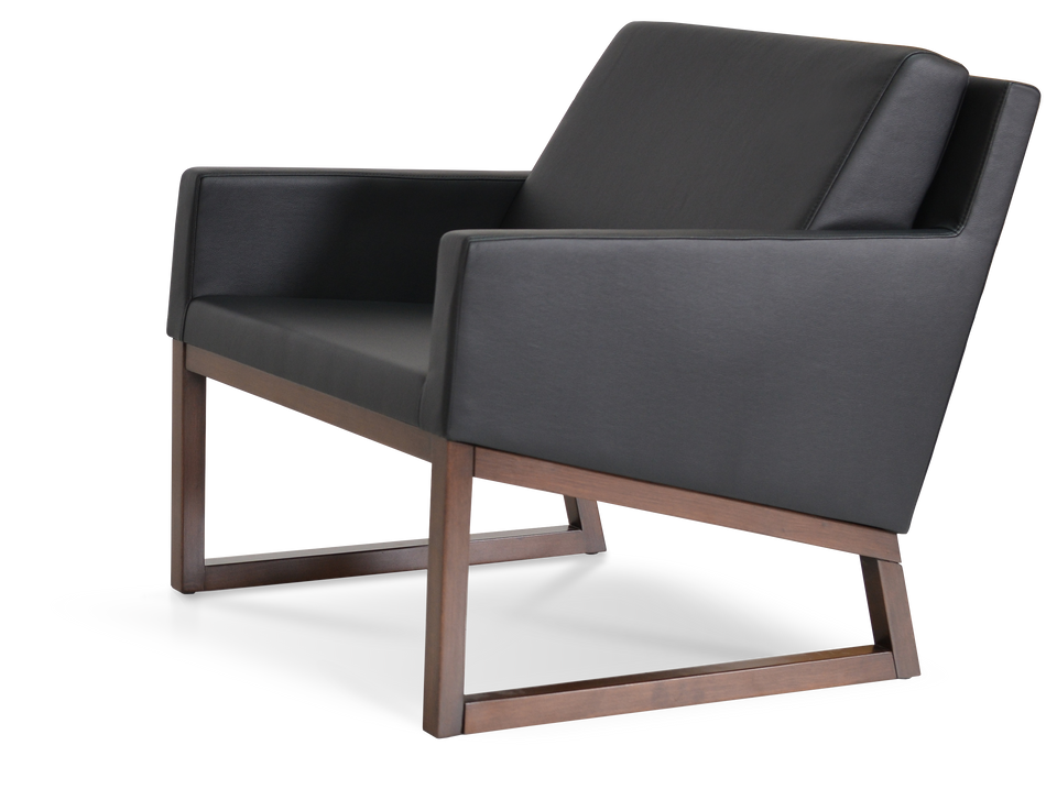 Nova Armchair Wood Sled Base.