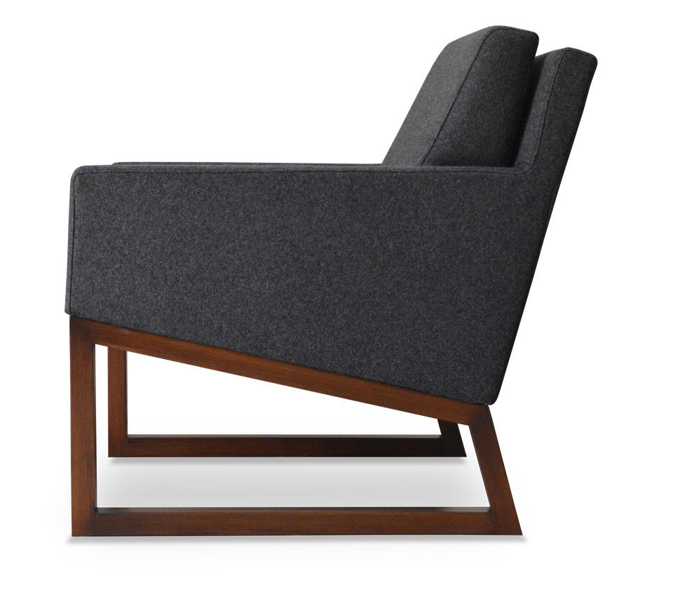 Nova Armchair Wood Sled Base.
