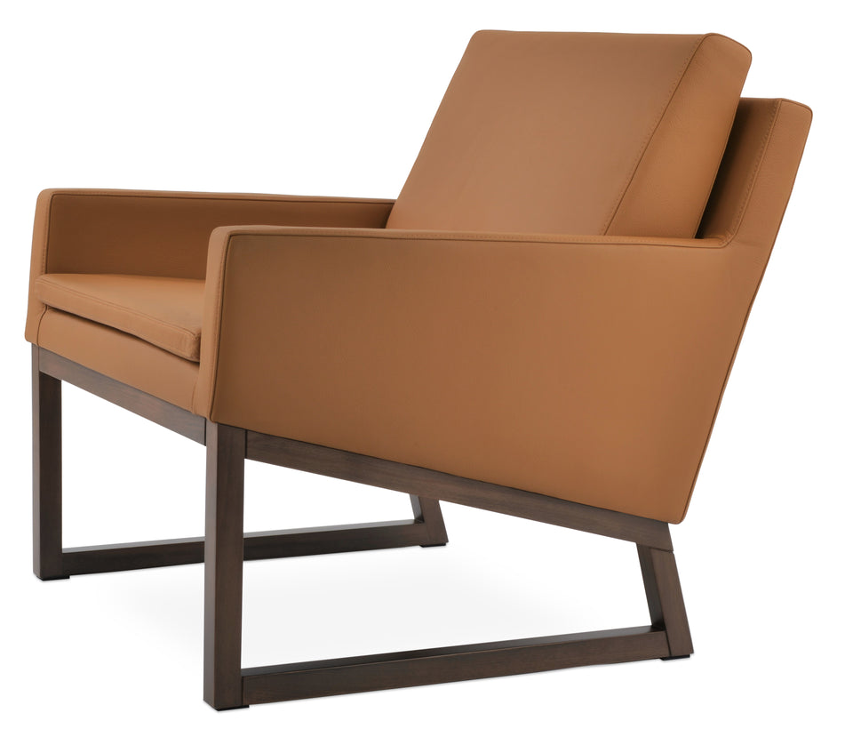Nova Armchair Wood Sled Base.