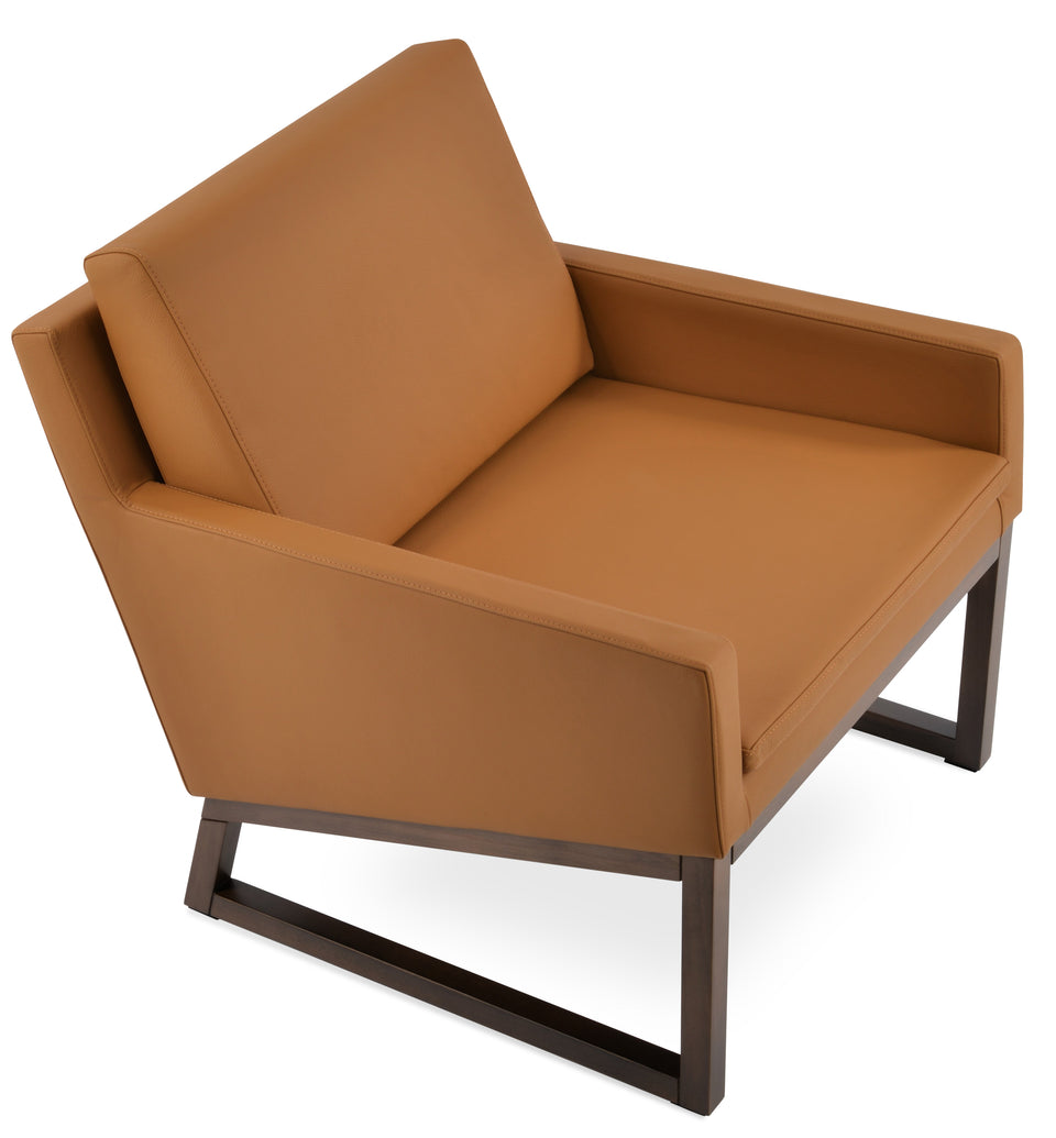 Nova Armchair Wood Sled Base.