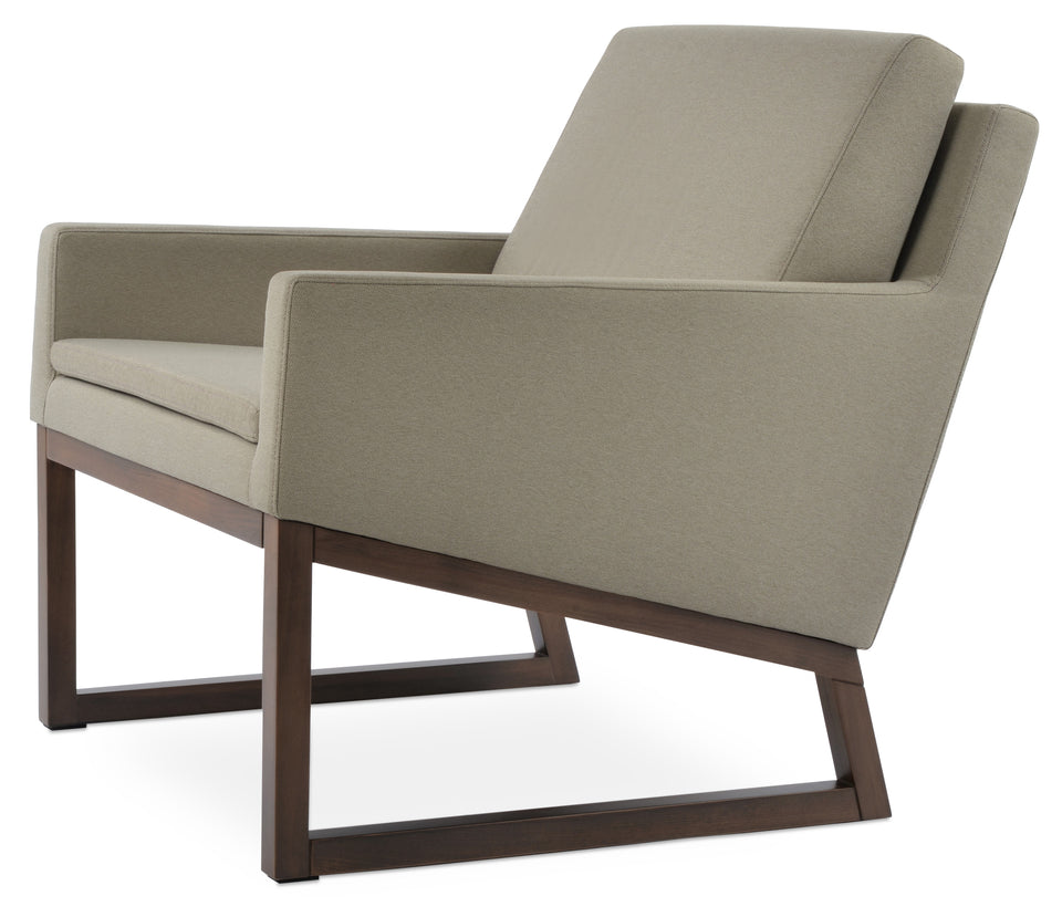 Nova Armchair Wood Sled Base.