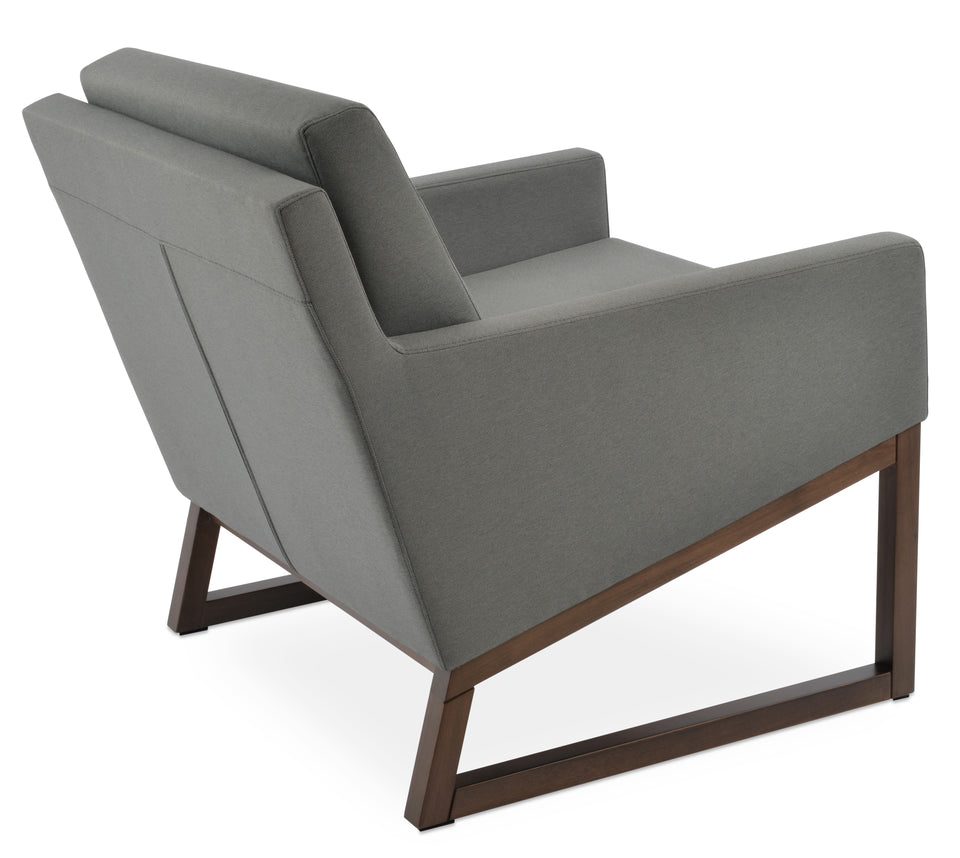 Nova Armchair Wood Sled Base.