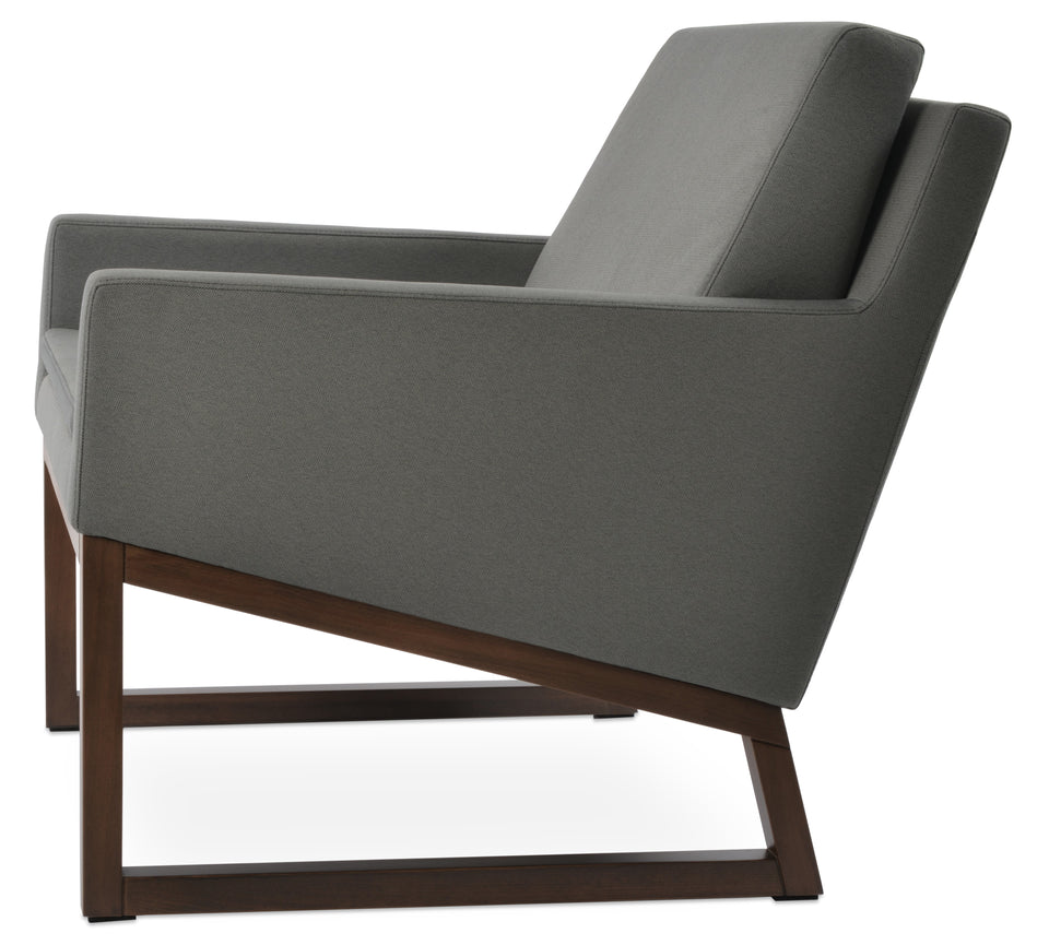 Nova Armchair Wood Sled Base.