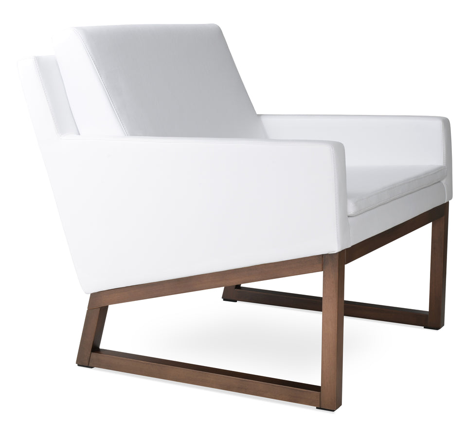 Nova Armchair Wood Sled Base.