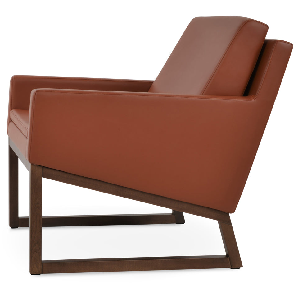 Nova Armchair Wood Sled Base.
