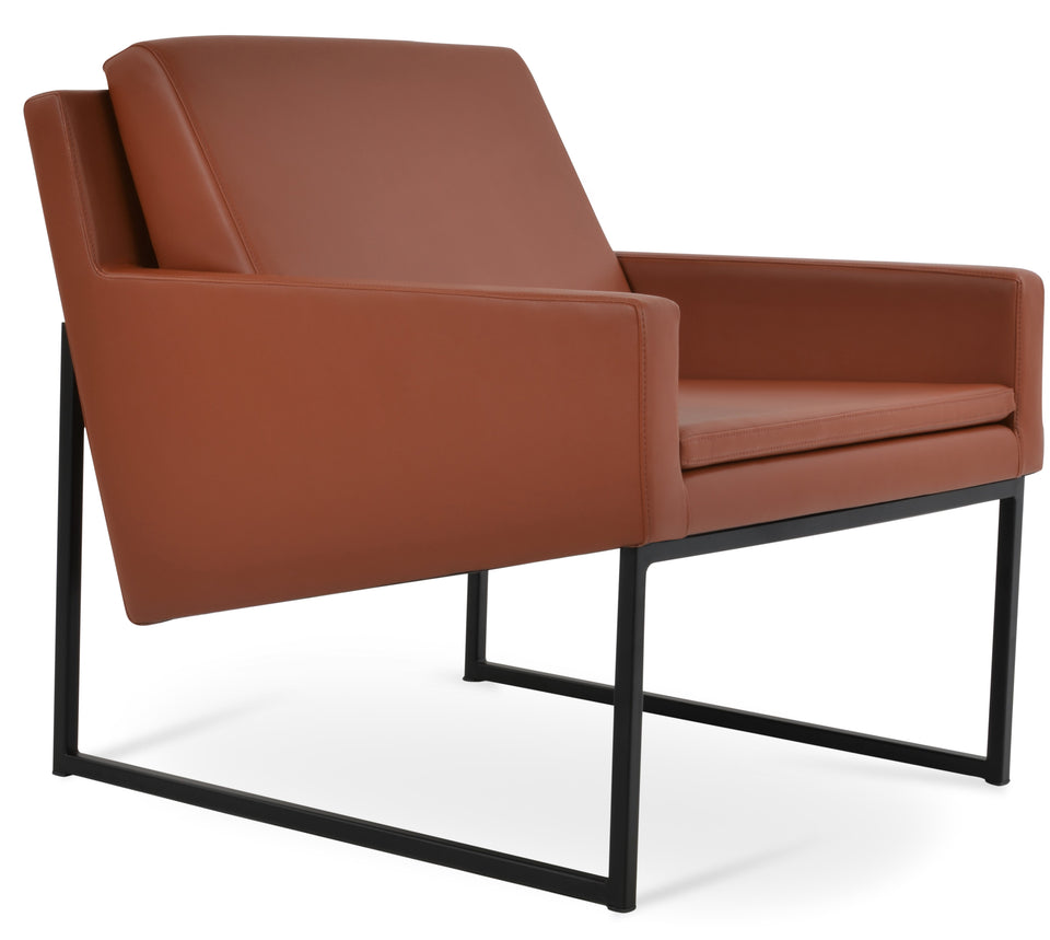 Nova Armchair Metal Sled Base.
