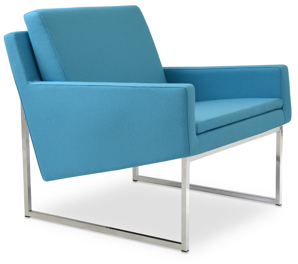 Nova Armchair Metal Sled Base.