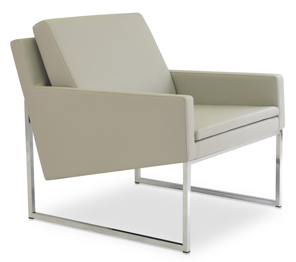 Nova Armchair Metal Sled Base.