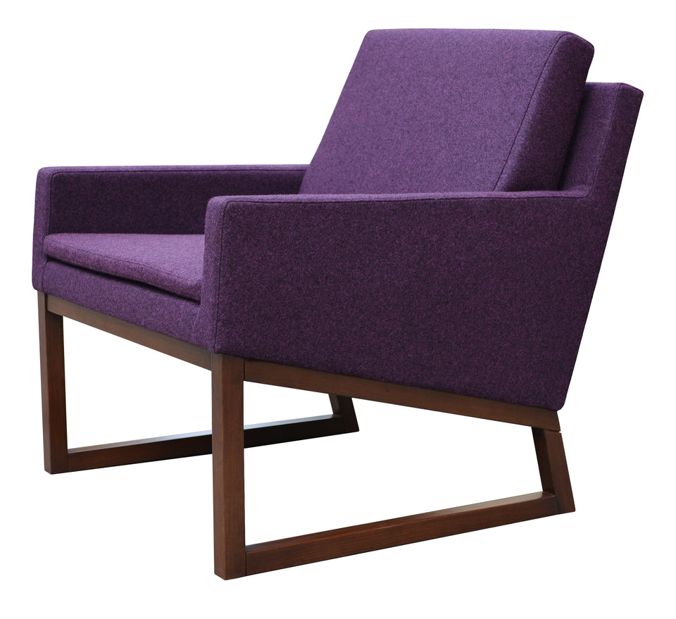 Nova Armchair Wood Sled Base.