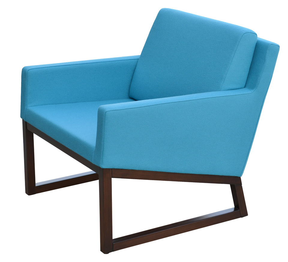 Nova Armchair Wood Sled Base.