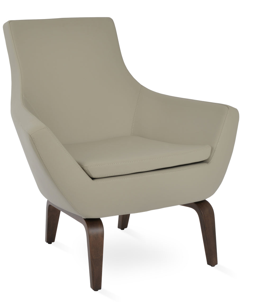 Rebecca Armchair Plywood Base.