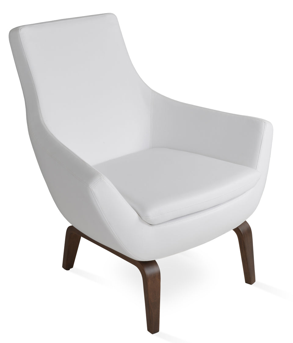 Rebecca Armchair Plywood Base.
