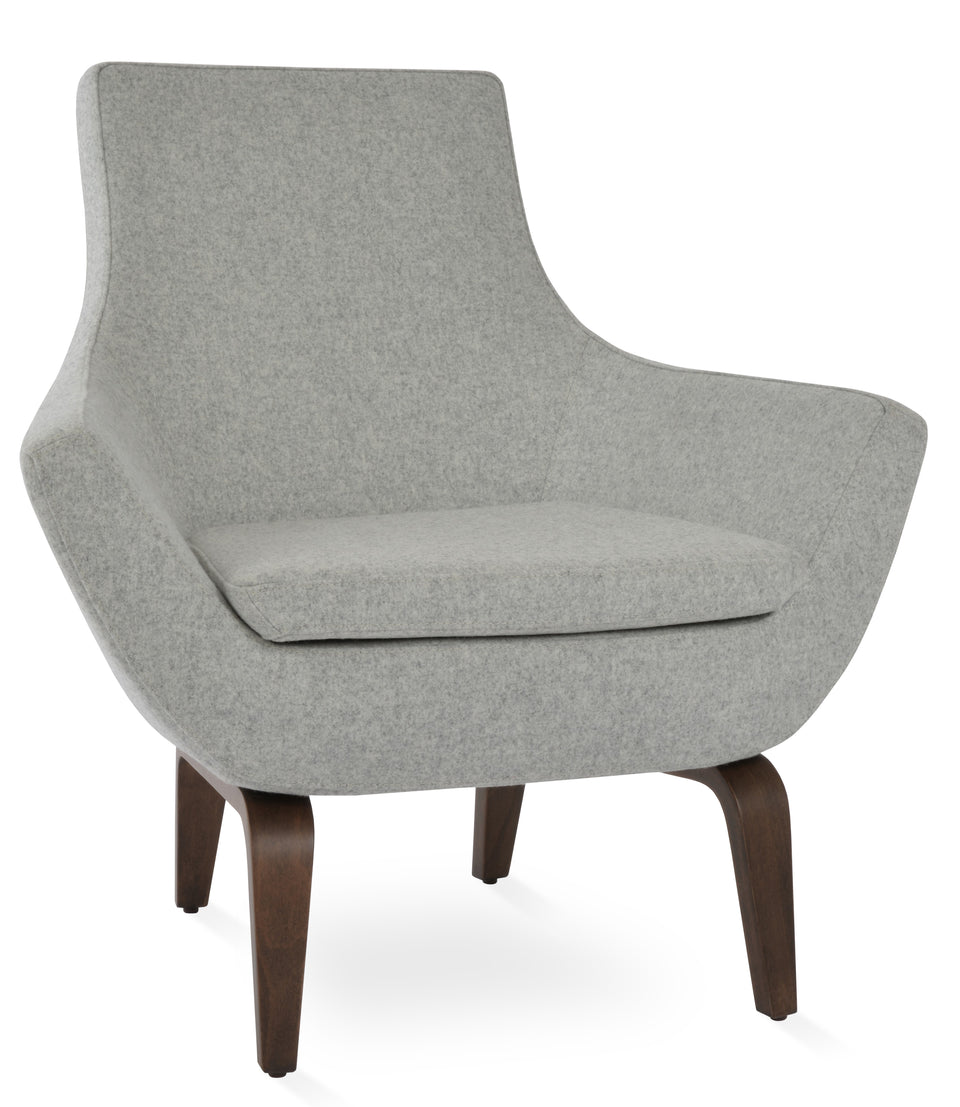 Rebecca Armchair Plywood Base.