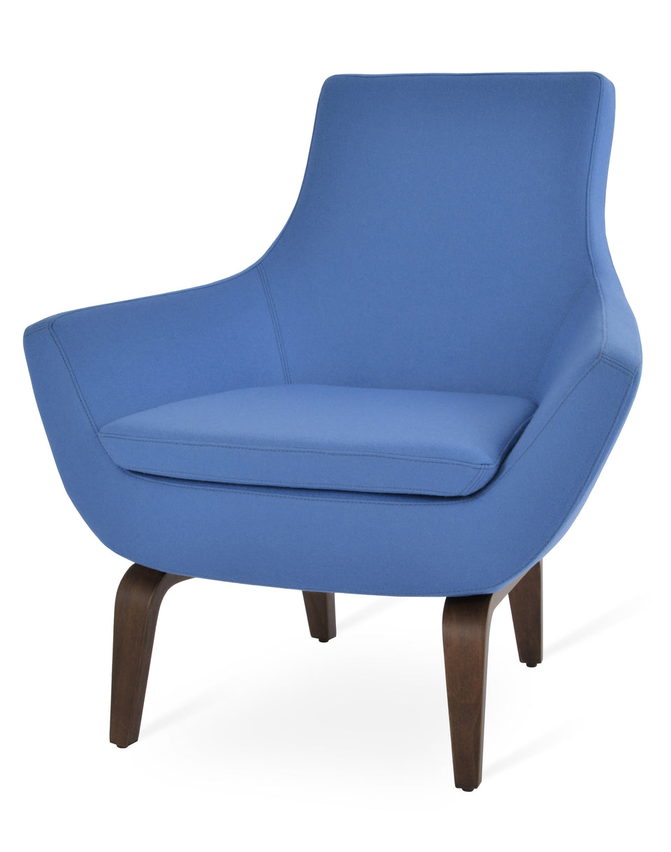 Rebecca Armchair Plywood Base.