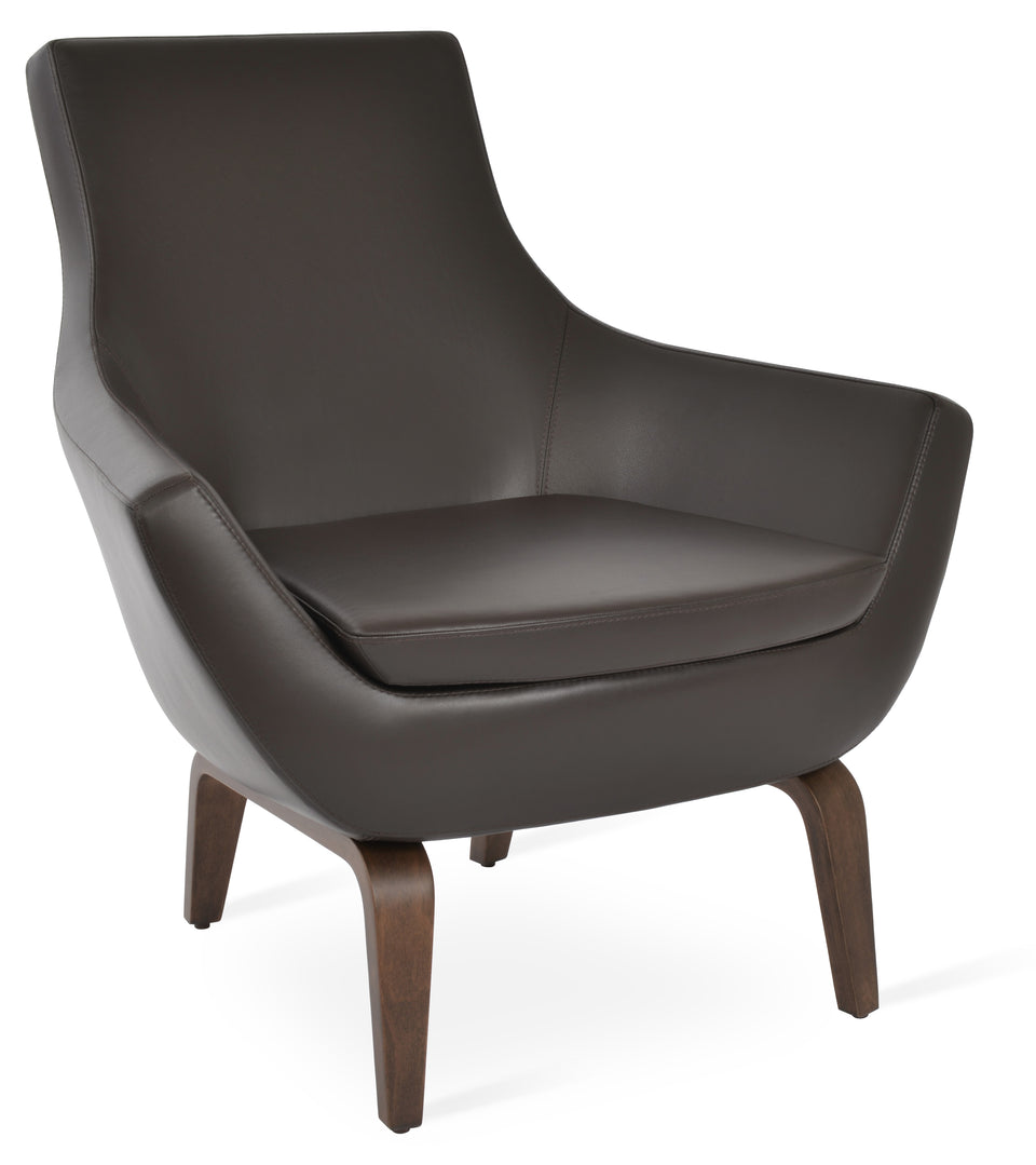 Rebecca Armchair Plywood Base.