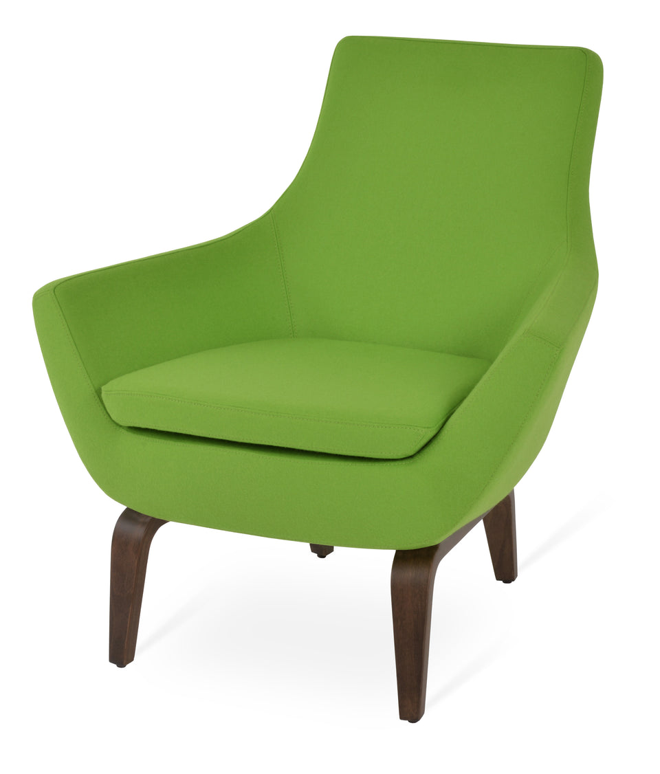 Rebecca Armchair Plywood Base.