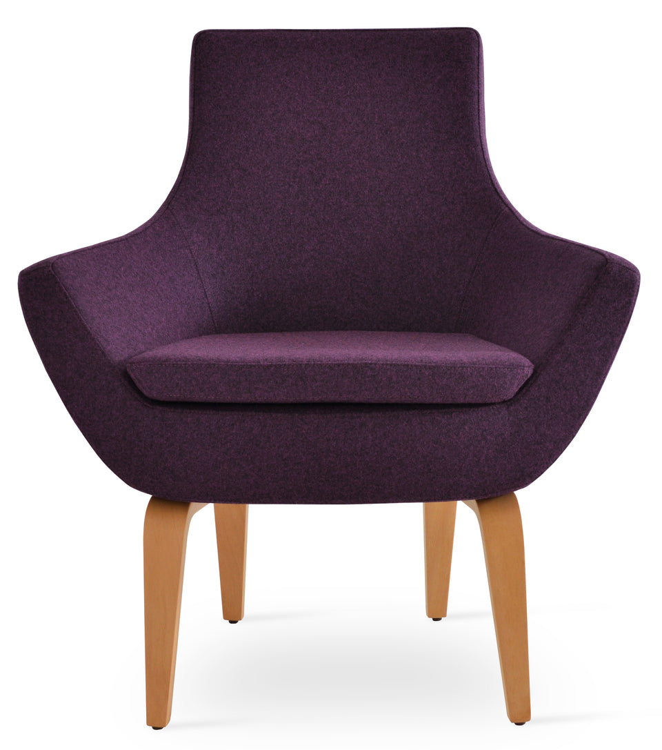 Rebecca Armchair Plywood Base.