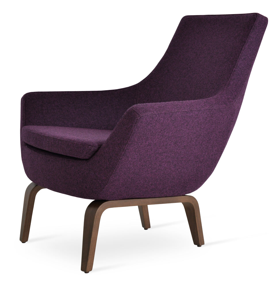 Rebecca Armchair Plywood Base.
