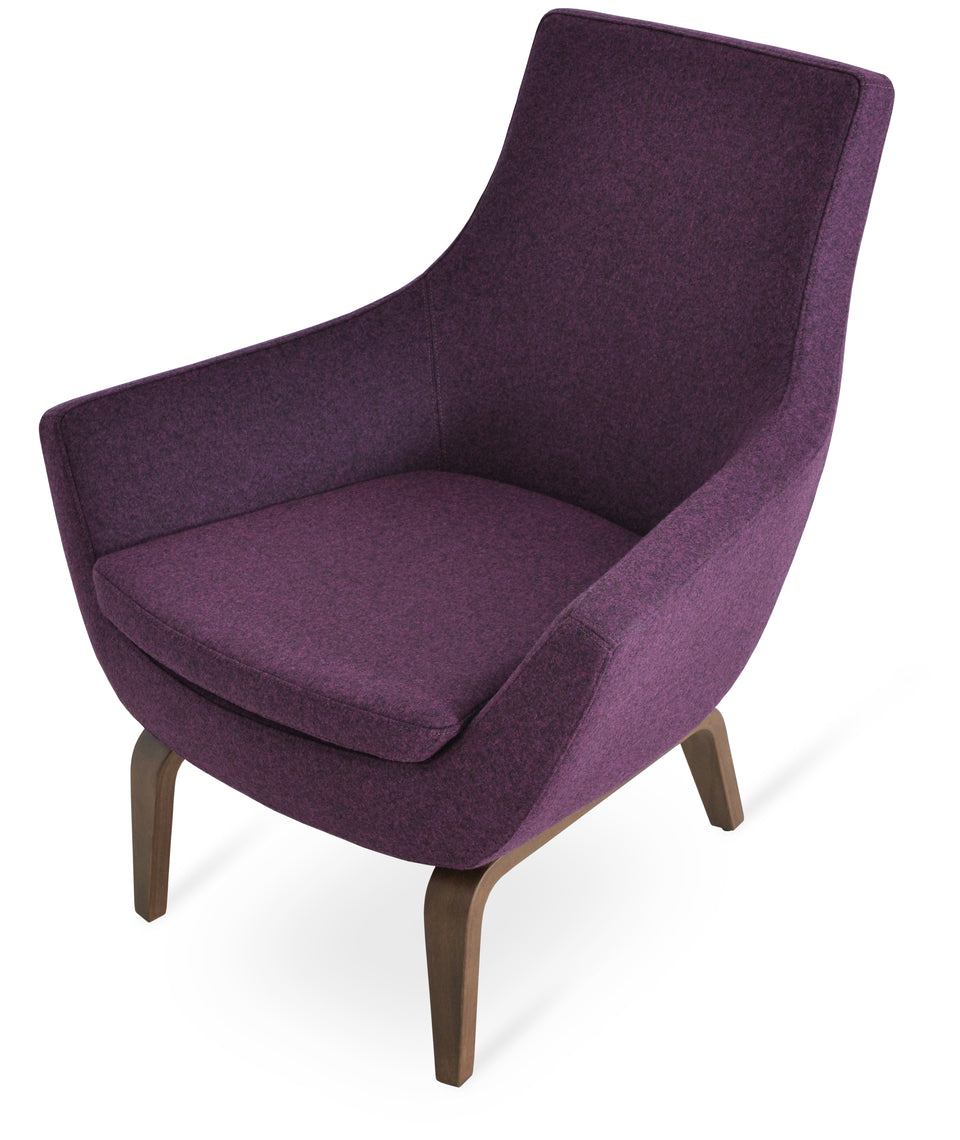 Rebecca Armchair Plywood Base.