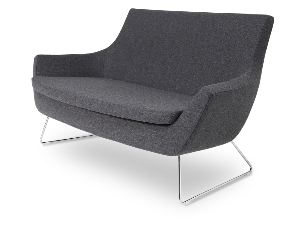 Rebecca Two Seater 4 Legs Metal.