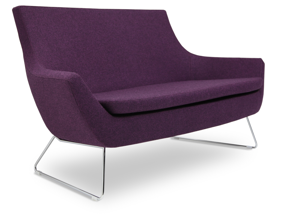 Rebecca Two Seater 4 Legs Metal.