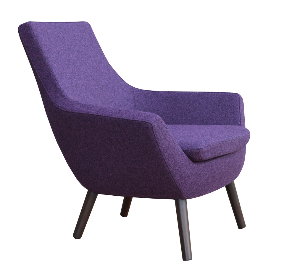 Rebecca Armchair 4 Legs Wood.