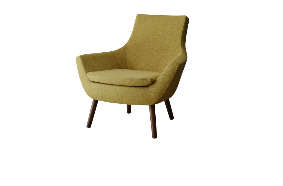 Rebecca Armchair 4 Legs Wood.