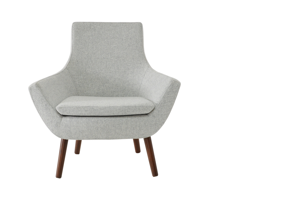 Rebecca Armchair 4 Legs Wood.